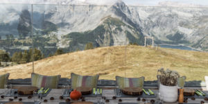 photo d'un paysage alpin sur le domaine skiable de crans montana 